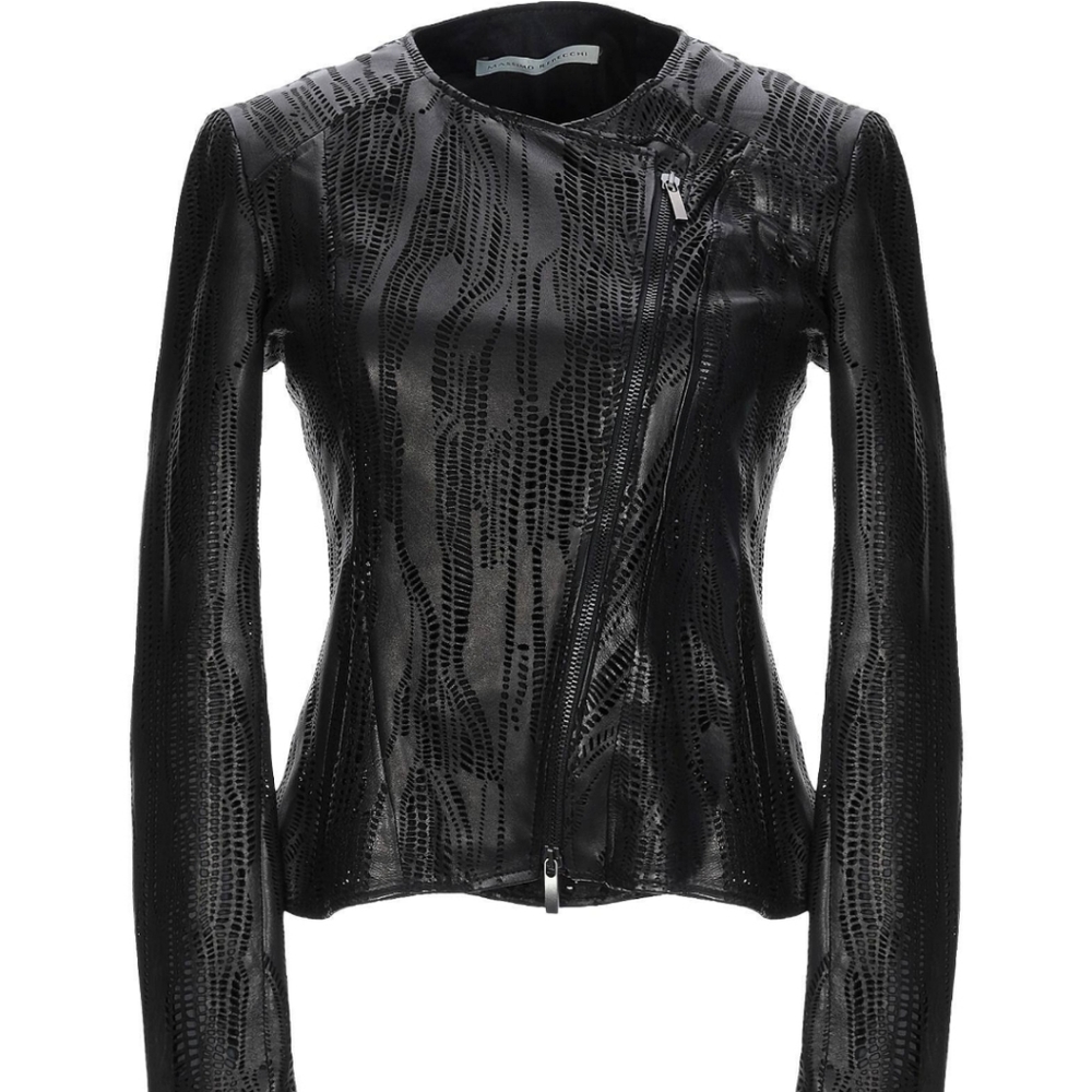 Designer Mr Massimo Rebecchi Genuine Leather Elegant Jacket